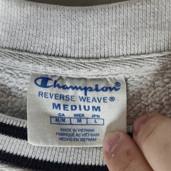 Vintage Reverse Weave Champion Purdue University Mens Medium Gray Sweatshirt